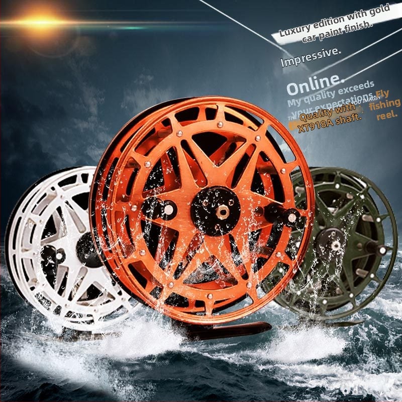 Prosperity muhački ribolovni kolut, metalno kolo za mamce, čelični osov, dvostruki ležajevi, Hebei, pakiranje 50