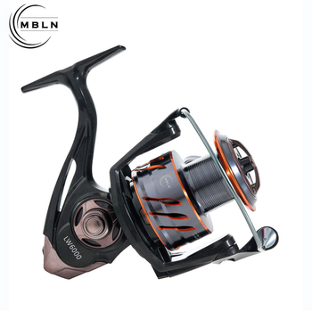 Spinning navijač s punim karbonskim tijelom, visok omjer prijenosa, dvostruka ručica, namijenjen mamcima, metalna konstrukcija