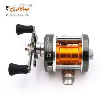 Drumska ribolovna kolut – potpuno metalna konstrukcija, plitka špulja, dugo bacanje, marka TEEWAY, autorizirana privatna marka