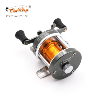 Drumska ribolovna kolut – potpuno metalna konstrukcija, plitka špulja, dugo bacanje, marka TEEWAY, autorizirana privatna marka