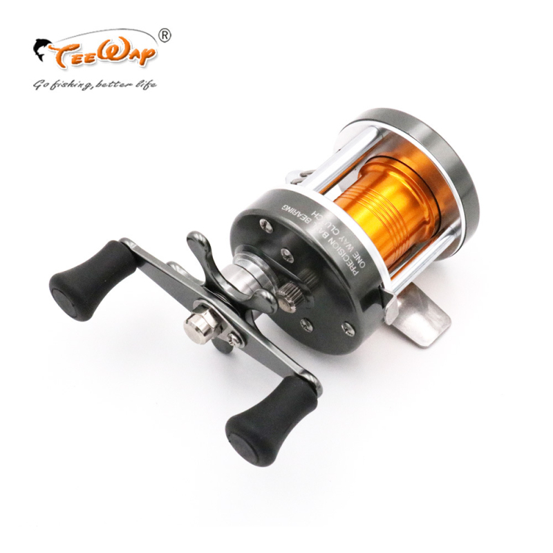 Drumska ribolovna kolut – potpuno metalna konstrukcija, plitka špulja, dugo bacanje, marka TEEWAY, autorizirana privatna marka