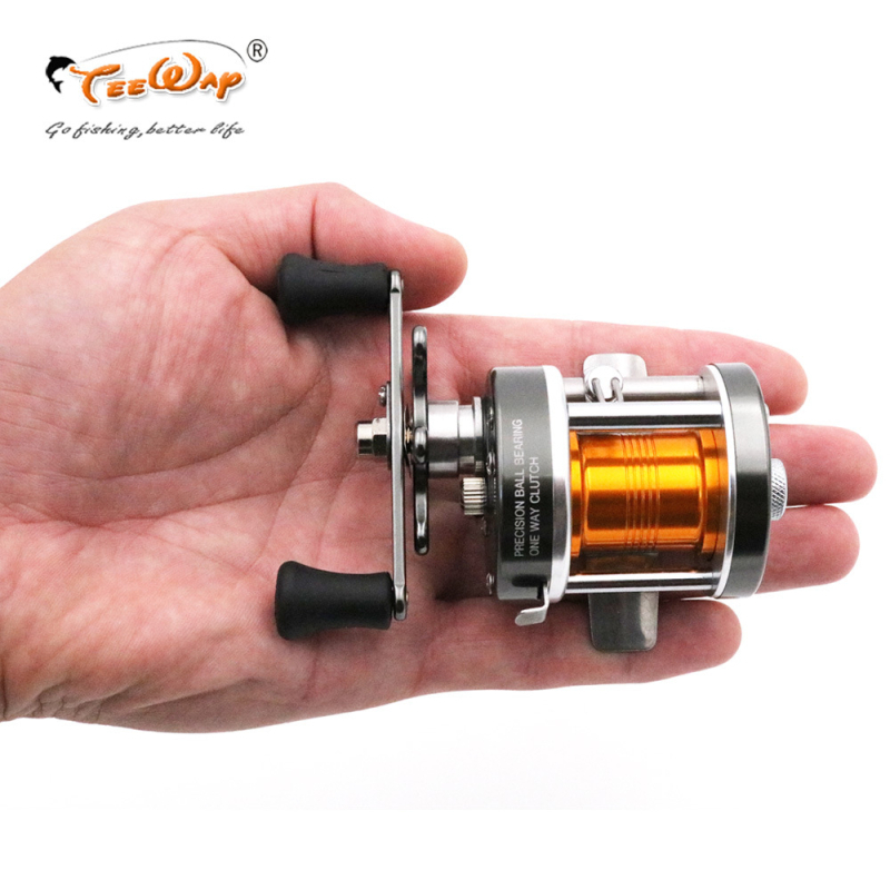 Drumska ribolovna kolut – potpuno metalna konstrukcija, plitka špulja, dugo bacanje, marka TEEWAY, autorizirana privatna marka