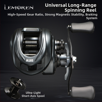 Witcher ribarska mulineta s magnetnom kočnicom, kratka osovina, duboki bubanj (Model 255301)