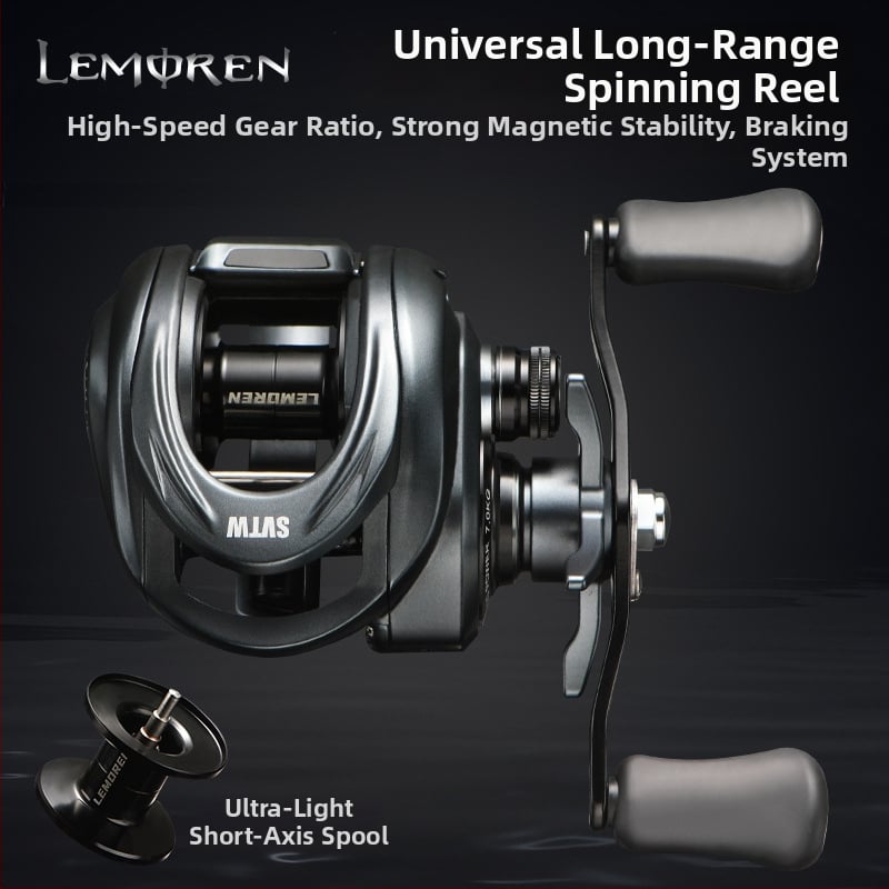 Witcher ribarska mulineta s magnetnom kočnicom, kratka osovina, duboki bubanj (Model 255301)