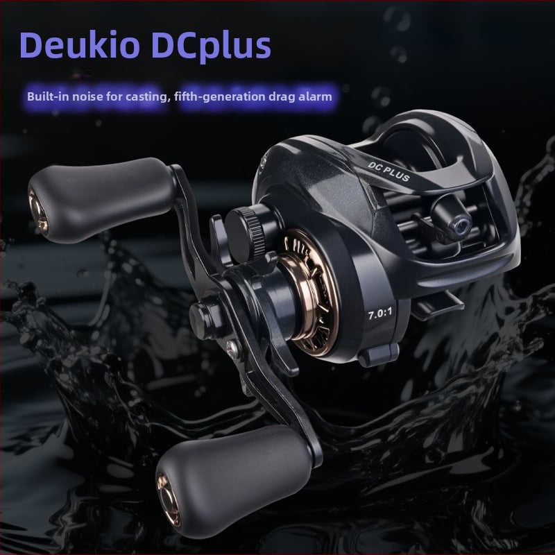 DEUKIO Dc Plus Mikro Baitcasting Kolut S Ugrađenim Zvučnim Zvukom Bacanja, Anti-Backlash Funkcija, Dvostruki Kočni Sustav