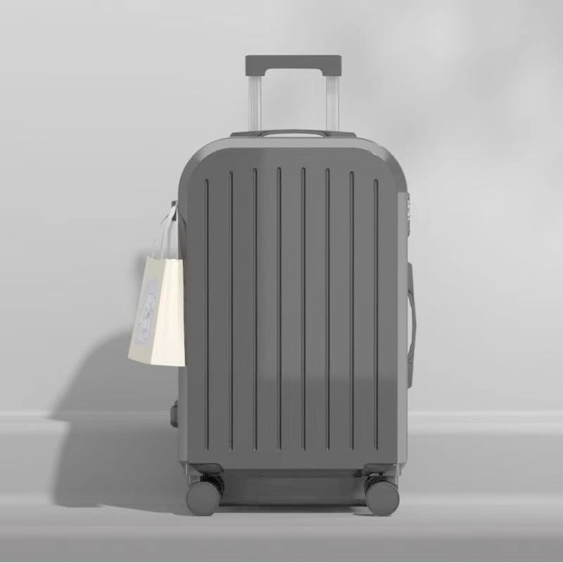 Βαλίτσα ABS/PC με φερμουάρ, υπερ-ελαφριά, ανθεκτική στη φθορά, αντι-κλοπή, κατάλληλη για αεροπλάνο, με περιστρεφόμενους τροχούς, βάρος 2,8 kg.