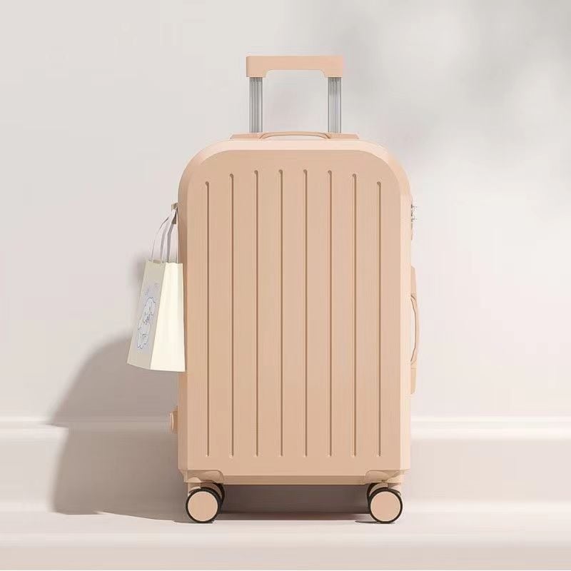 Βαλίτσα ABS/PC με φερμουάρ, υπερ-ελαφριά, ανθεκτική στη φθορά, αντι-κλοπή, κατάλληλη για αεροπλάνο, με περιστρεφόμενους τροχούς, βάρος 2,8 kg.