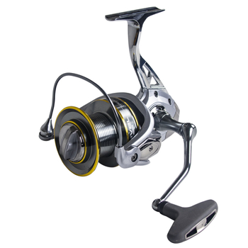 HENNOY potpuno metalni spinning navijač za duga bacanja s kotvom – metalna konstrukcija, metalni rocker ručica, metalna osnova za nogu i metalna čašica