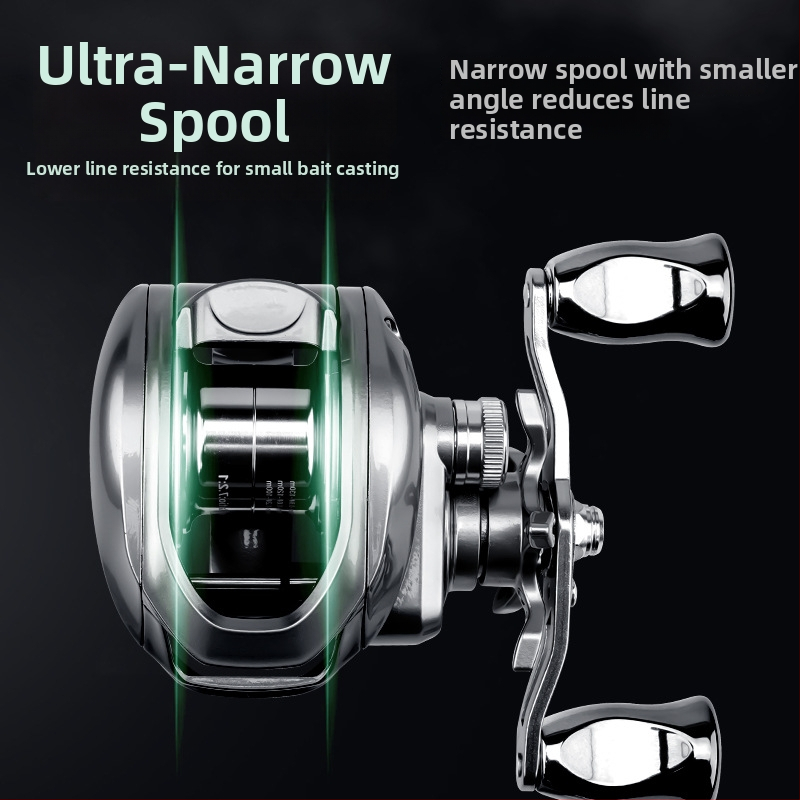 Water Drop Spinning Navijak – Dlhý hod, krátky hriadeľ, kovová cievka, ultra ľahký, anti-zamotanie – Model 2025071801