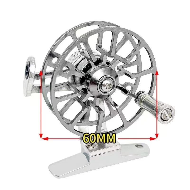 65mm potpuno metalna mulineta za ribolov na ledu