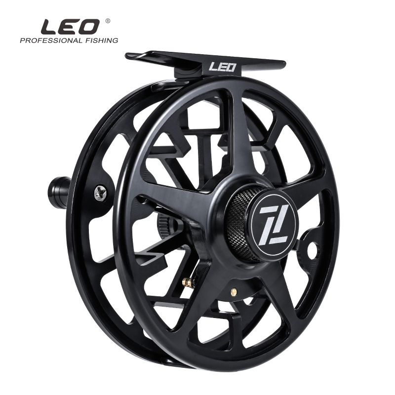 LEO 28216 FA Zvjezdasta mulineta za fly fishing, aluminijska legura, prednja kočnica, zvuk klika
