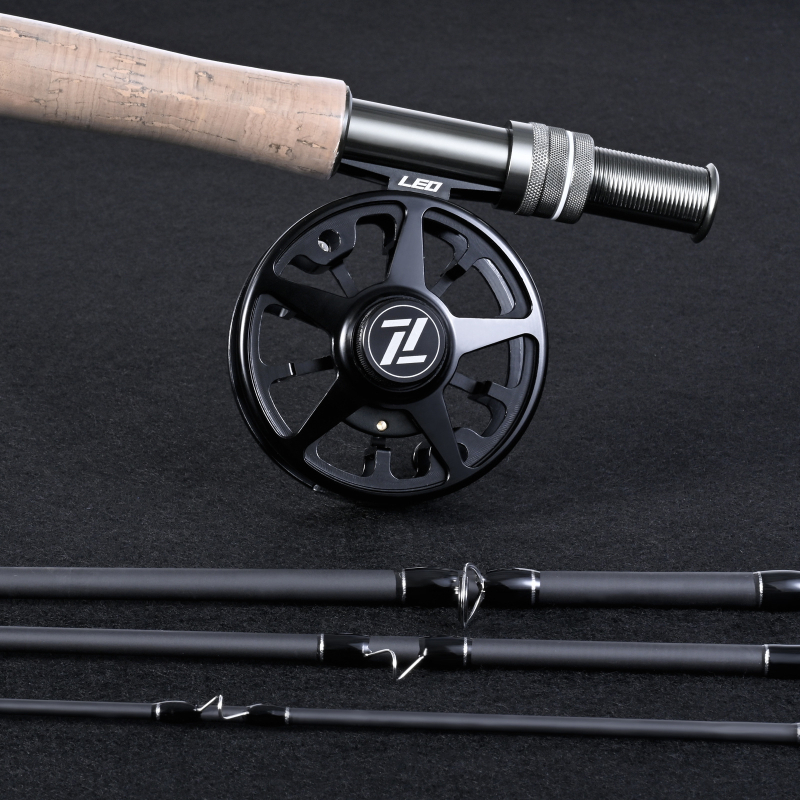 LEO 28216 FA Zvjezdasta mulineta za fly fishing, aluminijska legura, prednja kočnica, zvuk klika