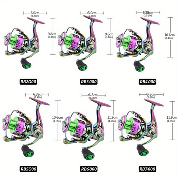 Aorace kovový spinning navijak na rybolov – dlhý hod, 40 kusov v krabici