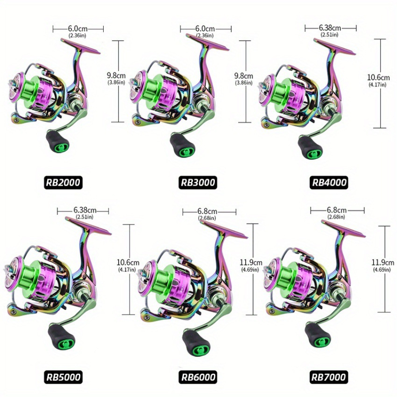 Aorace kovový spinning navijak na rybolov – dlhý hod, 40 kusov v krabici