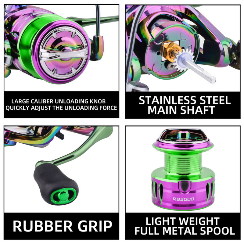 Aorace kovový spinning navijak na rybolov – dlhý hod, 40 kusov v krabici