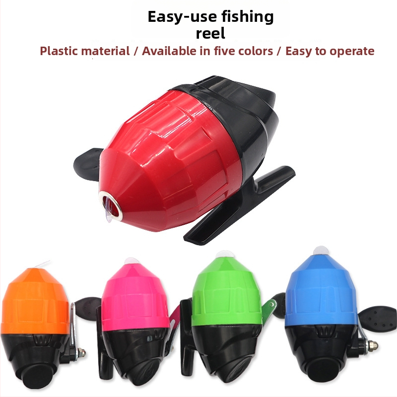 Shangmingchuan tambur de pescuit cu ghidaj intern al liniei și mâner de tip pistol, cutie cu 100 de bucăți