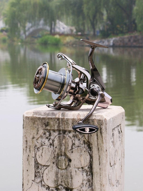 REELSKING ολομέταλη σπίνινγκ ρελ για μακρινές ρίψεις, χωρίς παιχνί, κατασκευή με οδηγό ράβδου, συσκευασία 20 τεμάχια