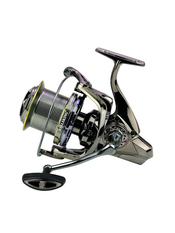 REELSKING ολομέταλη σπίνινγκ ρελ για μακρινές ρίψεις, χωρίς παιχνί, κατασκευή με οδηγό ράβδου, συσκευασία 20 τεμάχια