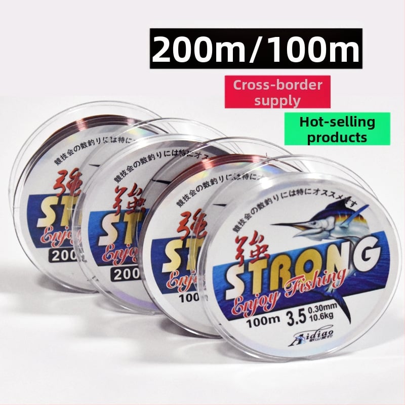 Hlavná rybárska línia - priehľadný nylon, vysoká pevnosť, dĺžka 100 m
