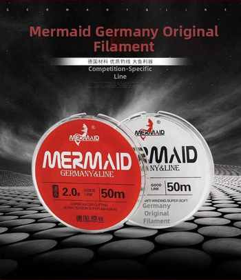 Hlavná rybárska šnúra, nylonový materiál, antitwist, superpevná, balenie 10 kusov, Shanghai Mermaid
