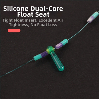 Nailona galvenā makšķerēšanas līnija komplekts ar stiprinātiem mezgliem, piemērots makšķerēšanai pa upēm un ezeriem, garums 7.2