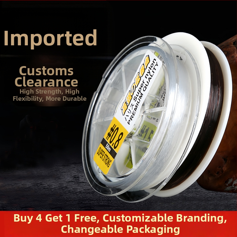 Yu Kui Podlínia pre rybolov — Nylon, Silná pevnosť, balenie 10 kusov, Pôvod: japonský originálny hodváb