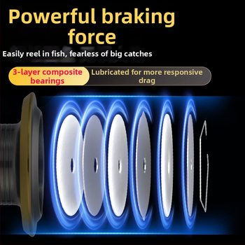 Komelon Spinning Reel με μεταλλική CNC λαβή και μεταλλικό spool, βιδωτής κατασκευής