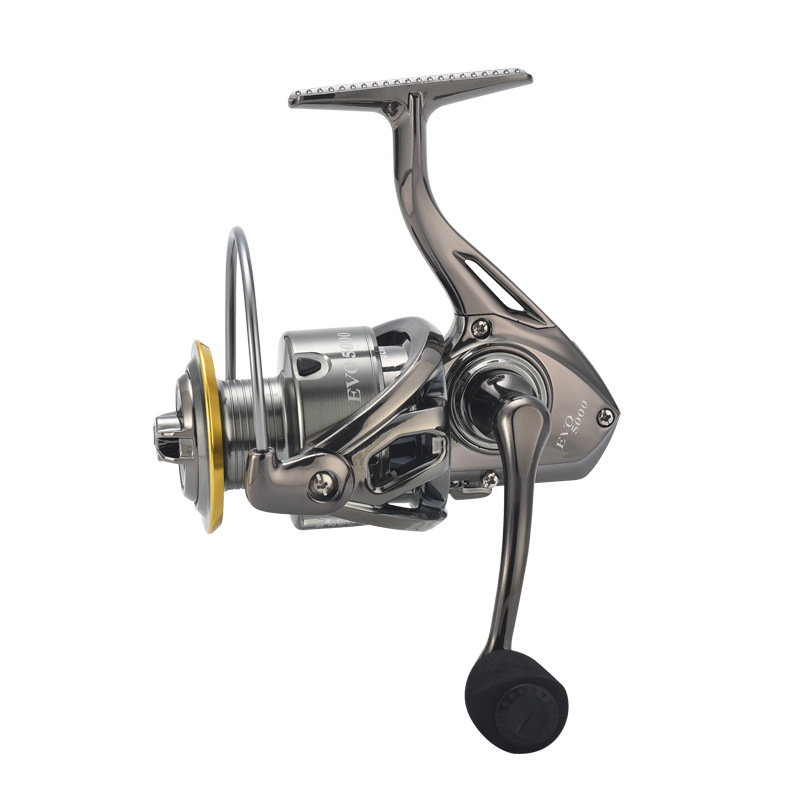 Komelon Spinning Reel με μεταλλική CNC λαβή και μεταλλικό spool, βιδωτής κατασκευής