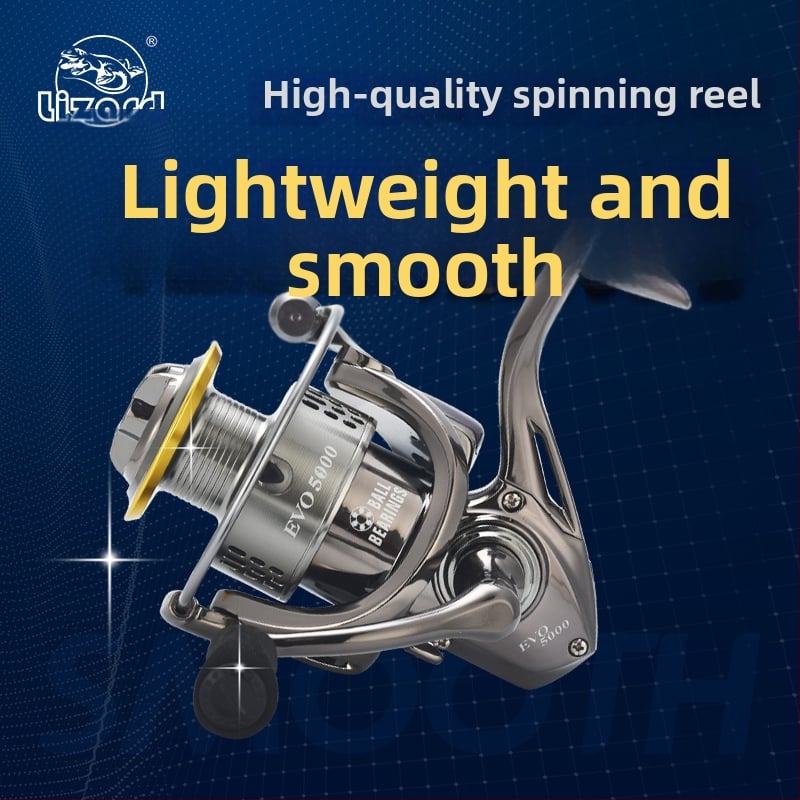 Komelon Spinning Reel με μεταλλική CNC λαβή και μεταλλικό spool, βιδωτής κατασκευής