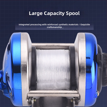 Μίνι μηχανισμός ψαρέματος στον πάγο – μεταλλικό σώμα, διπλό μοχλό, με τροχό γραμμής