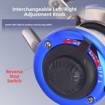 Μίνι μηχανισμός ψαρέματος στον πάγο – μεταλλικό σώμα, διπλό μοχλό, με τροχό γραμμής
