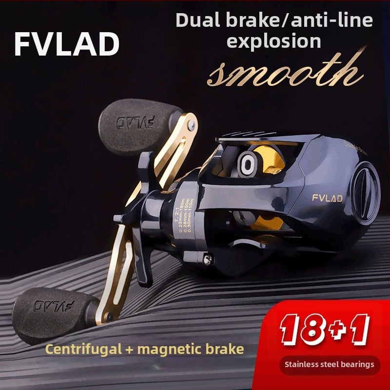 Fulad Water Drop Wheel žvejybos ritė, metalinė konstrukcija, ambidextrškai tinka kairiajai ir dešiniajai rankai