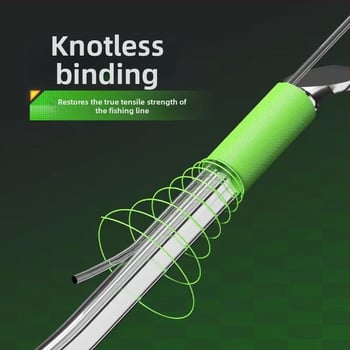 Žvejybos kabliukas su karoliukais ir be kilpos linijos, trigubai stiprintas, lengvas