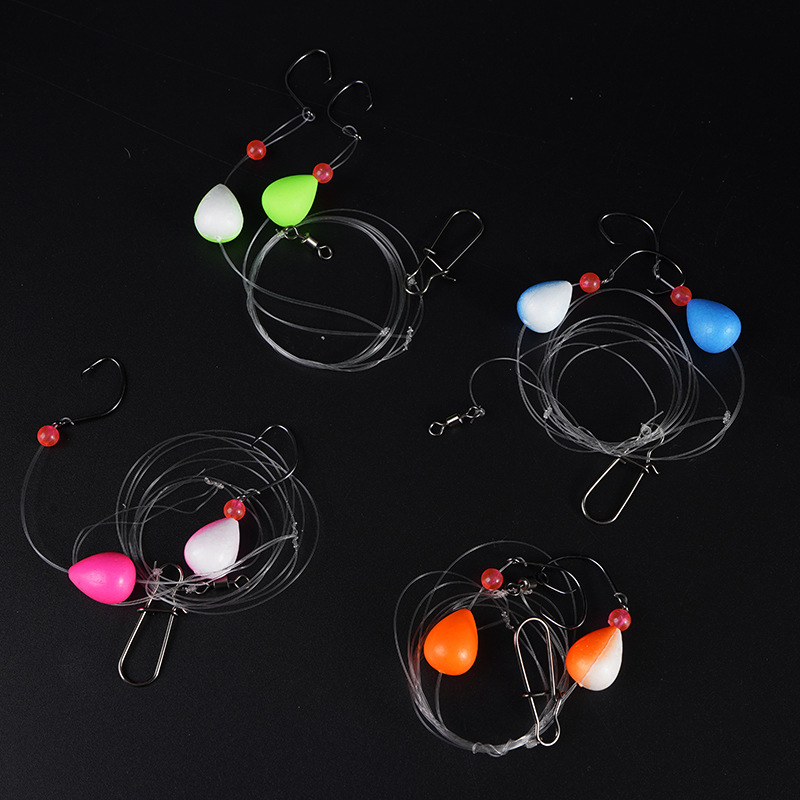 Морски риболовен комплект: кука и поплавък от въглеродна стомана, ръчно завързан, 20 lb, произход Weihai