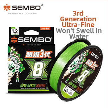 Hlavná línia, PE opletená rybárska línia, 8-pletená, odolná voči opotrebeniu, dlhý dolet hádzania