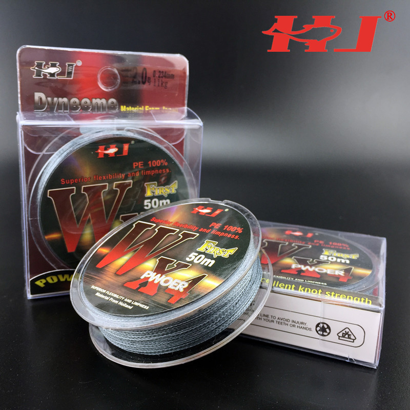 HJ PE fő horgász damil, szakítószilárdság 9LB–97LB, csomagolás 10–300 db