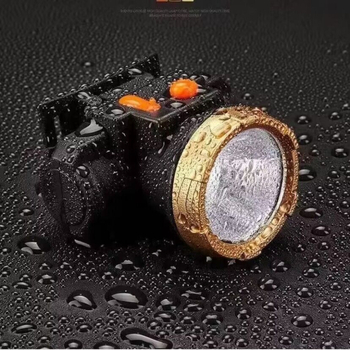 Зареждаща се LED челна лампа, 10W, батерия 1000 mAh, светодиоден източник, обхват 100–200 м, включва зарядно