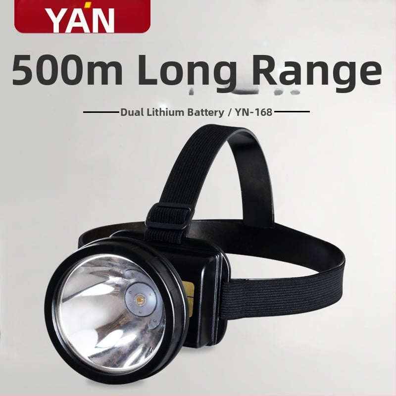 Yani YN-168 LED fejlámpa — vízálló, 100 m fénysugár, 18650-es akkumulátor, 10 órás üzemidő