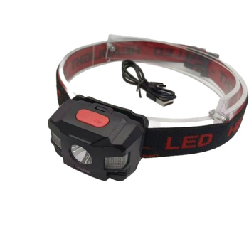 Kültéri szenzoros fejlámpa – újratölthető LED, vízálló, 500 m fénysugár, üzemidő 3–5 óra