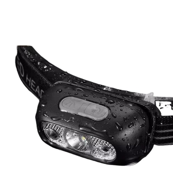 Fejlámpa, újratölthető, vízálló, éjszakai horgászatra, hordozható