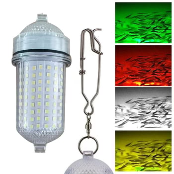 AA elemről működő LED alatti halászati lámpa, 360° forgás, 50–100 m hatótávolság, műanyag test, merüléshez, kempingezéshez és éjszakai horgászathoz
