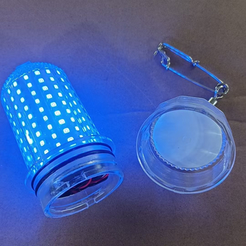 AA elemről működő LED alatti halászati lámpa, 360° forgás, 50–100 m hatótávolság, műanyag test, merüléshez, kempingezéshez és éjszakai horgászathoz