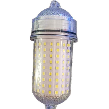 AA elemről működő LED alatti halászati lámpa, 360° forgás, 50–100 m hatótávolság, műanyag test, merüléshez, kempingezéshez és éjszakai horgászathoz