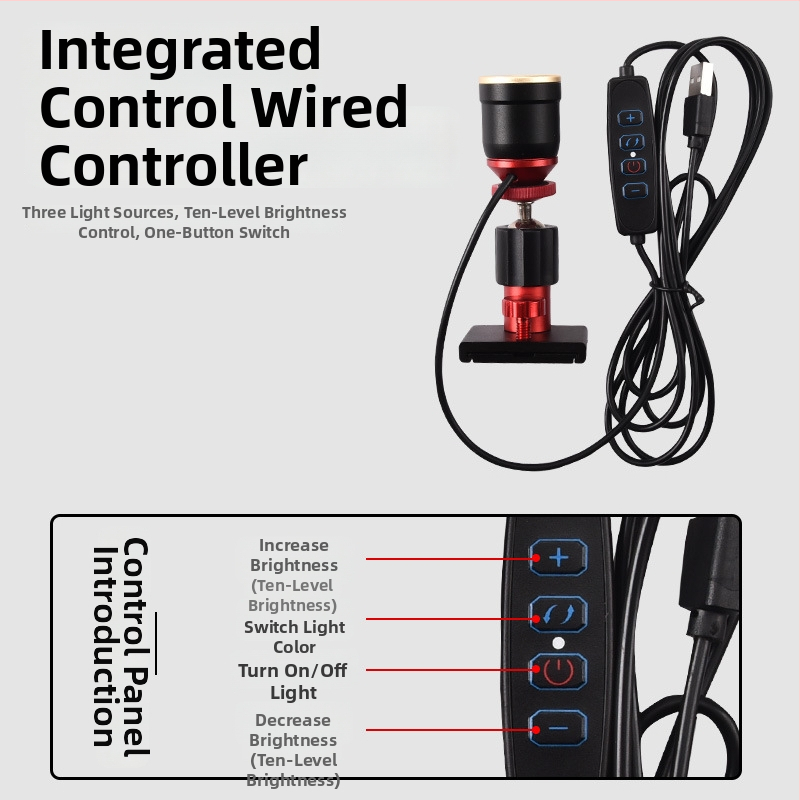 Aliuminio lydinio žvejybos žibintu su reguliuojamu priartinimu, mėlynos ir geltonos šviesos šaltinis, lemputė + LED, išorinis maitinimo šaltinis, diapazonas 100–200 m