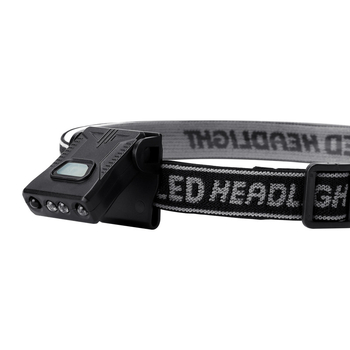 LED čelna lampica s USB punjenjem, 5W, baterija cca 500 mAh, vodootporna, 360° rotacija, za noćno pecanje