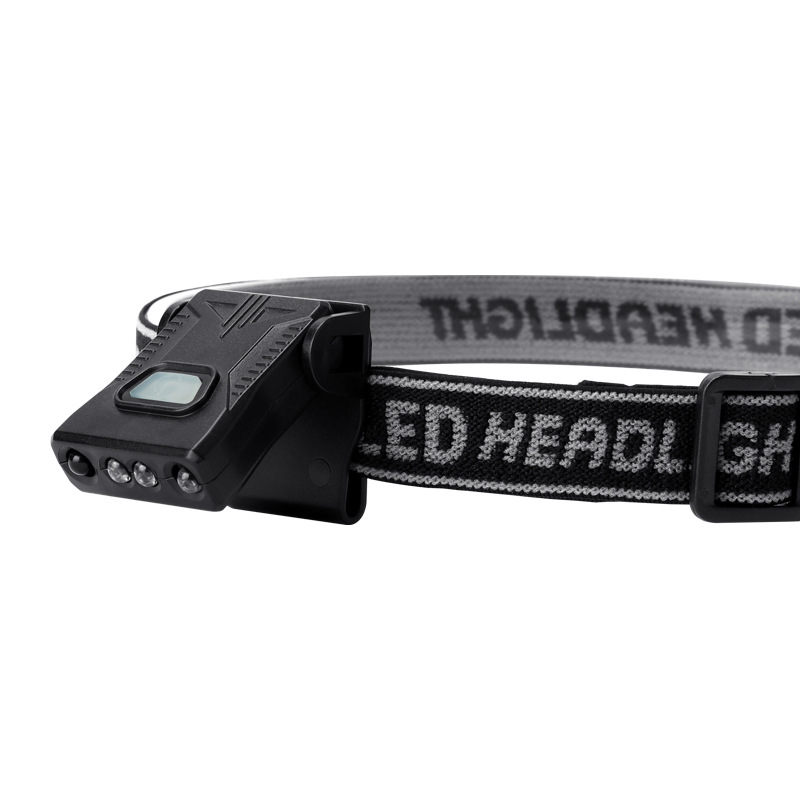 LED čelna lampica s USB punjenjem, 5W, baterija cca 500 mAh, vodootporna, 360° rotacija, za noćno pecanje
