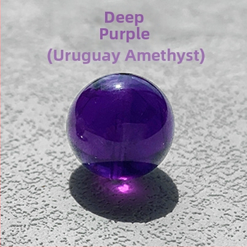 Amethyst drum beads – prírodný kryštál/polodrahokam, elektroplating povrch, značka Du, jar 2024 vydanie