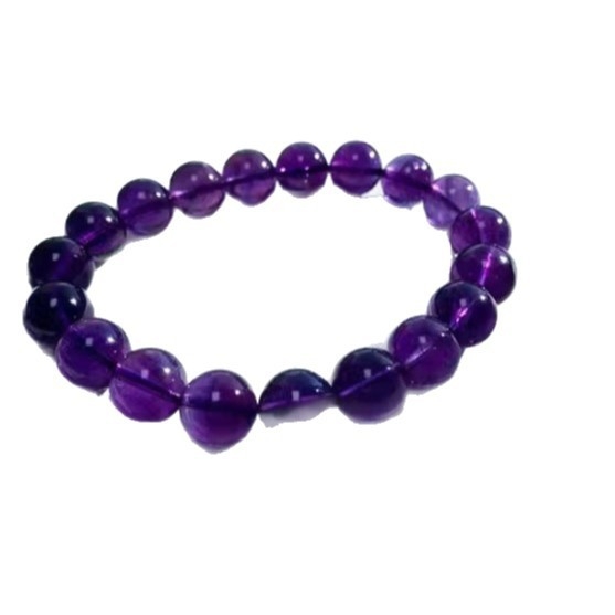 Amethyst drum beads – prírodný kryštál/polodrahokam, elektroplating povrch, značka Du, jar 2024 vydanie