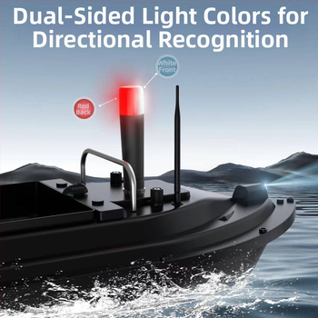 Laivų naktinio navigacijos žibintas – LED, ABS+PC korpusas, įkraunamas maitinimas, modelis T1, išmanusis prisilietimo jungiklis