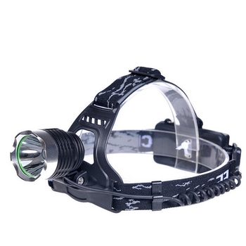 T6 noćna čelna lampica za ribolov - 30W LED, punjiva, domet 200-500 m, aluminijska legura